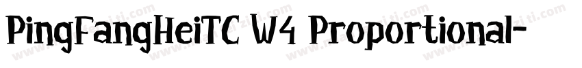 PingFangHeiTC W4 Proportional字体转换